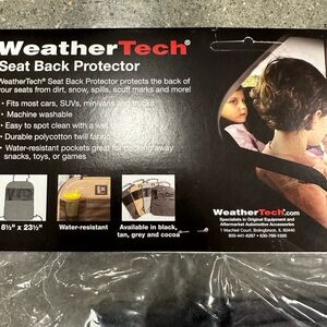 WeatherTech Black Seat Back Protector - Heavy-Duty Car Organizer